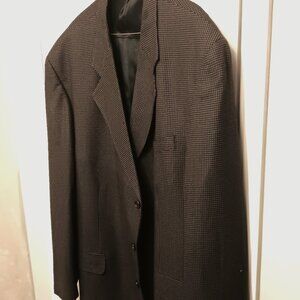 Tino Men Brown and Black Suit jacket Only